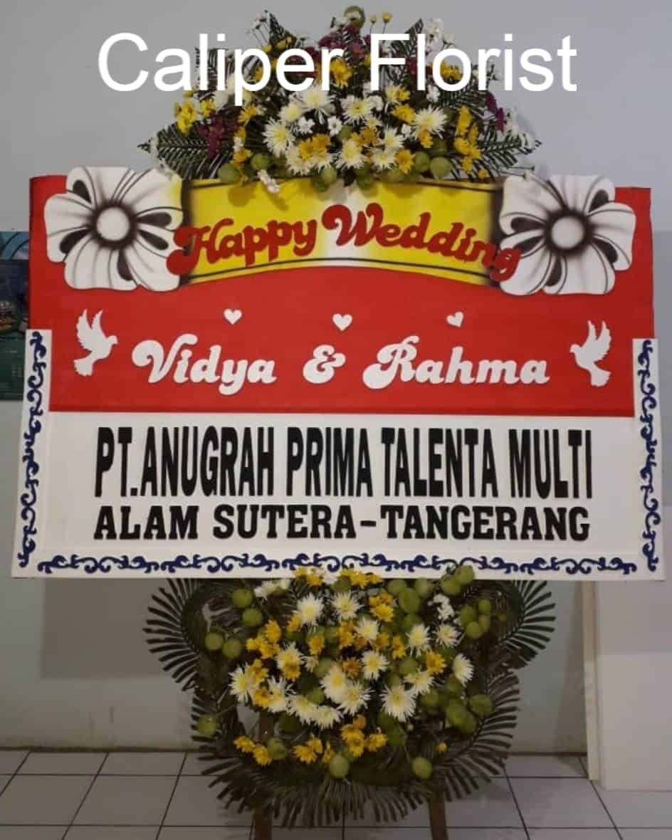 Bunga papan wedding (2)